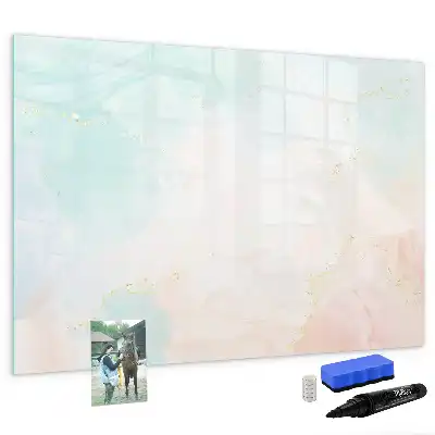Tableau magnétique pour dessiner motif marbre aquarelle