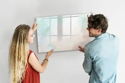 Tableau magnétique pour dessiner motif marbre aquarelle