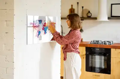 Carte du monde tableau magnétique à dessiner