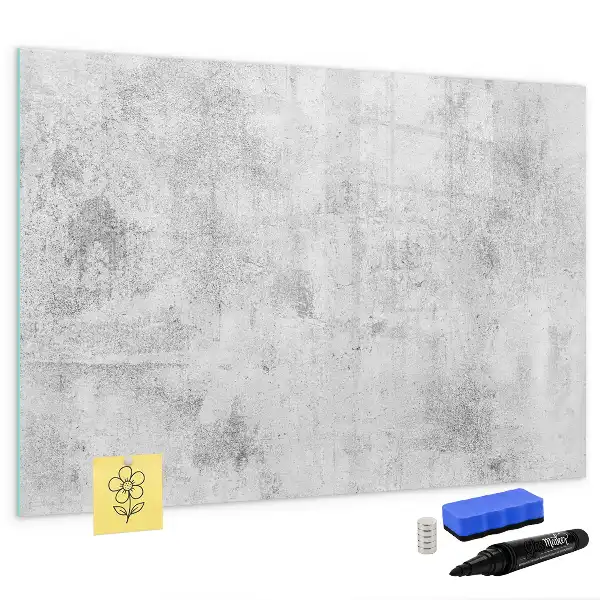 Tableau magnétique pour dessiner motif mur en béton