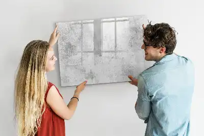 Tableau magnétique pour dessiner motif mur en béton
