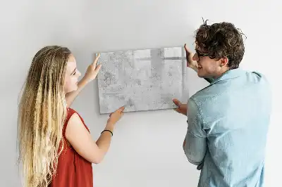 Tableau magnétique pour dessiner motif mur en béton
