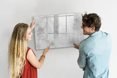 Tableau magnétique pour dessiner motif mur en béton