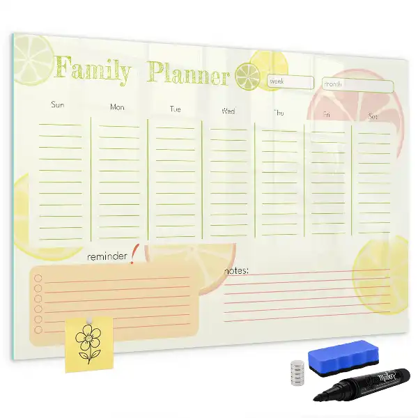Tableau magnétique pour dessiner planificateur familial