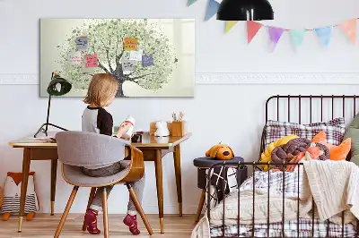 Tableau magnétique à dessiner motif grand arbre nature