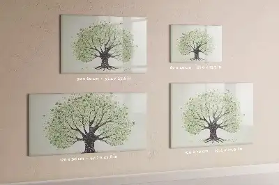 Tableau magnétique à dessiner motif grand arbre nature