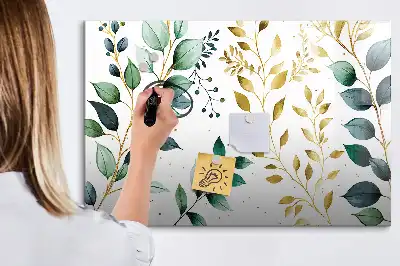 Tableau magnétique pour dessiner motif de feuilles de plantes