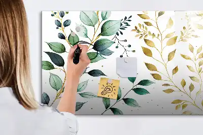 Tableau magnétique pour dessiner motif de feuilles de plantes