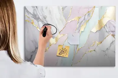 Tableau magnétique à dessiner motif marbre