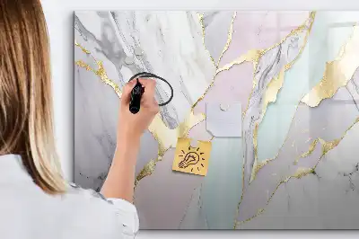 Tableau magnétique à dessiner motif marbre