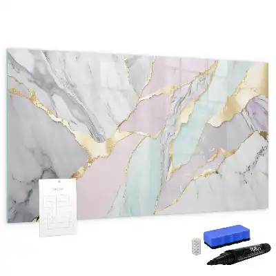 Tableau magnétique à dessiner motif marbre