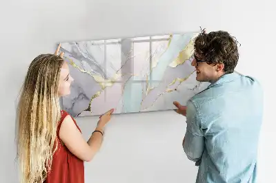 Tableau magnétique à dessiner motif marbre