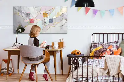 Tableau magnétique à dessiner motif marbre