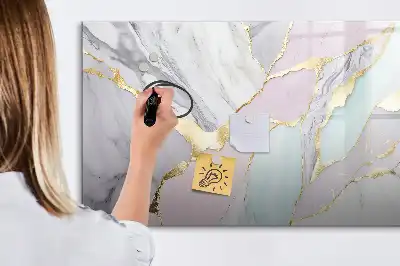 Tableau magnétique à dessiner motif marbre