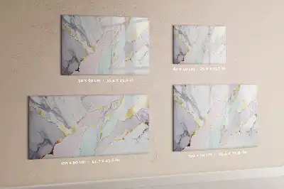 Tableau magnétique à dessiner motif marbre