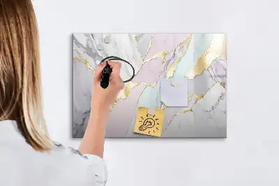 Tableau magnétique à dessiner motif marbre