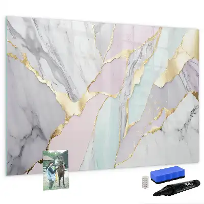 Tableau magnétique à dessiner motif marbre