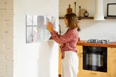 Tableau magnétique à dessiner motif marbre