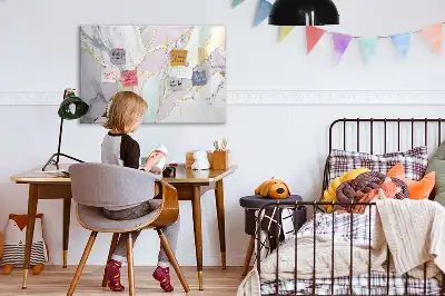 Tableau magnétique à dessiner motif marbre