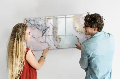 Tableau magnétique à dessin modèle marbre