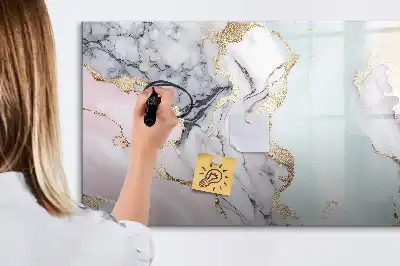 Tableau magnétique à dessin modèle marbre