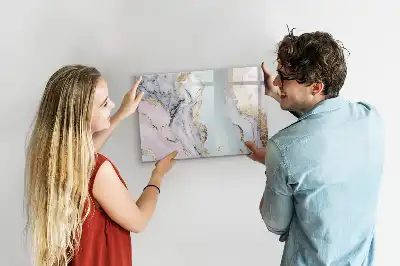 Tableau magnétique à dessin modèle marbre