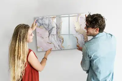 Tableau magnétique à dessin modèle marbre
