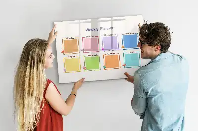 Planificateur hebdomadaire tableau magnétique à dessiner