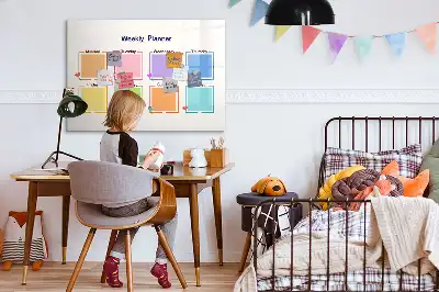 Planificateur hebdomadaire tableau magnétique à dessiner