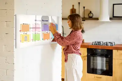Planificateur hebdomadaire tableau magnétique à dessiner
