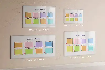 Planificateur hebdomadaire tableau magnétique à dessiner