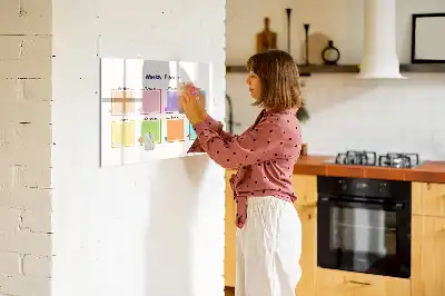 Planificateur hebdomadaire tableau magnétique à dessiner