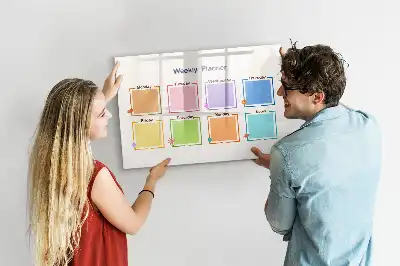 Planificateur hebdomadaire tableau magnétique à dessiner