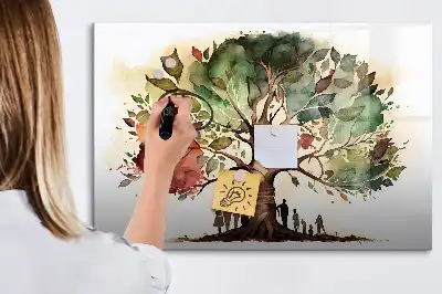 Arbre généalogique tableau magnétique à dessiner