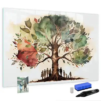 Arbre généalogique tableau magnétique à dessiner