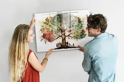 Arbre généalogique tableau magnétique à dessiner