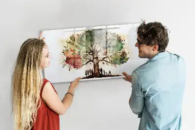 Arbre généalogique tableau magnétique à dessiner