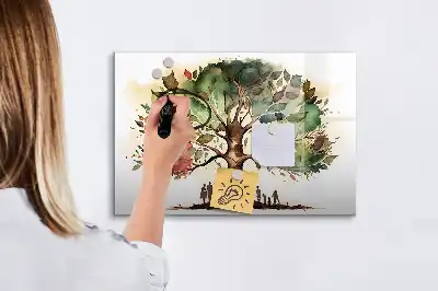 Arbre généalogique tableau magnétique à dessiner