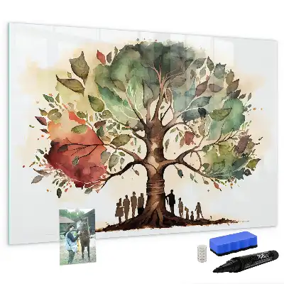 Arbre généalogique tableau magnétique à dessiner