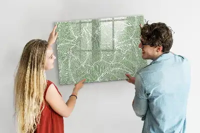 Tableau magnétique pour dessiner motif de feuilles