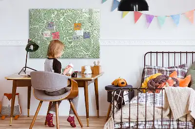 Tableau magnétique pour dessiner motif de feuilles