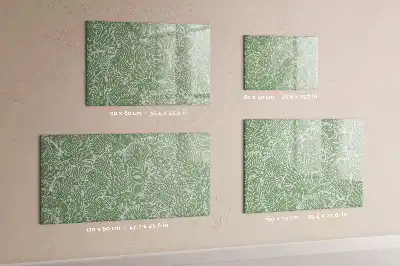 Tableau magnétique pour dessiner motif de feuilles