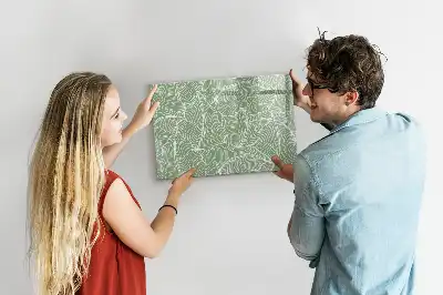 Tableau magnétique pour dessiner motif de feuilles