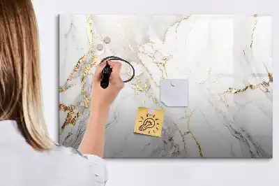 Tableau magnétique à dessiner modèle en marbre décoratif