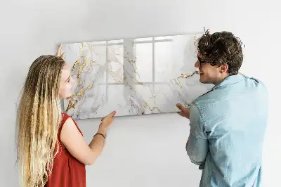 Tableau magnétique à dessiner modèle en marbre décoratif
