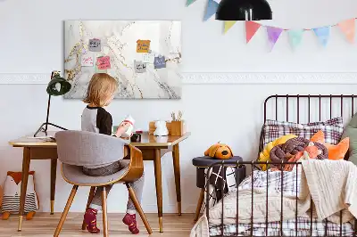 Tableau magnétique à dessiner modèle en marbre décoratif