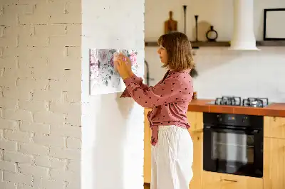 Tableau magnétique à dessiner roses en aquarelle