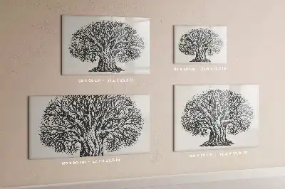 Tableau magnétique à dessiner motif grand arbre nature