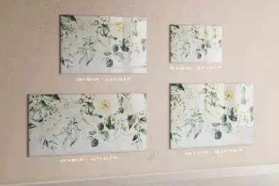 Tableau magnétique à dessiner motif fleurs