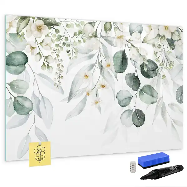 Tableau magnétique pour dessiner modèle plantes de la nature